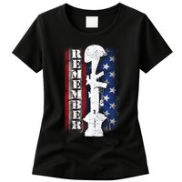 Remember The Fallen Flag Womens T-Shirt