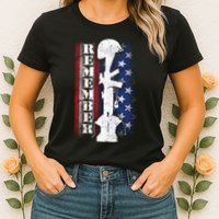 Remember The Fallen Flag Womens T-Shirt