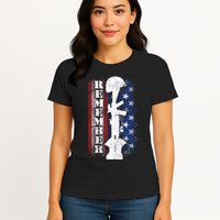 Remember The Fallen Flag Womens T-Shirt