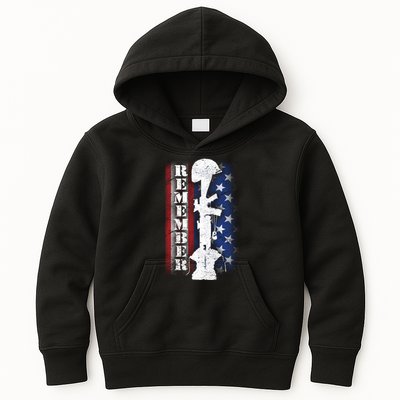 Remember The Fallen Flag Kids Hoodie
