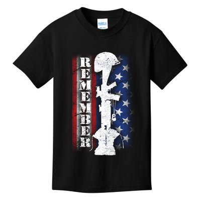 Remember The Fallen Flag Kids T-Shirt