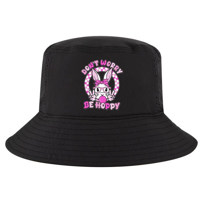 Retro Easter Dont Worry Be Hoppy Easter Bunny Rabbit Cool Comfort Performance Bucket Hat