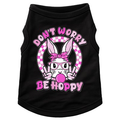 Retro Easter Dont Worry Be Hoppy Easter Bunny Rabbit Doggie Tank