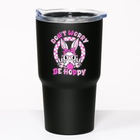 Retro Easter Dont Worry Be Hoppy Easter Bunny Rabbit Tumbler