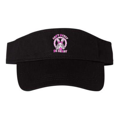 Retro Easter Dont Worry Be Hoppy Easter Bunny Rabbit Visor