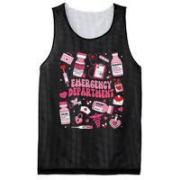 Retro Emergency Department Ed Er Nurse Valentines Day Mesh Reversible Basketball Jersey Tank