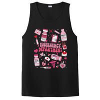 Retro Emergency Department Ed Er Nurse Valentines Day PosiCharge Competitor Tank