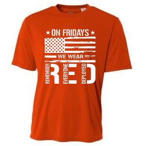 Remember Everyone Deployed On Friday We Wear Red Cooling Performance Crew T-Shirt