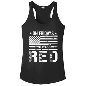 Remember Everyone Deployed On Friday We Wear Red Ladies PosiCharge Competitor Racerback Tank