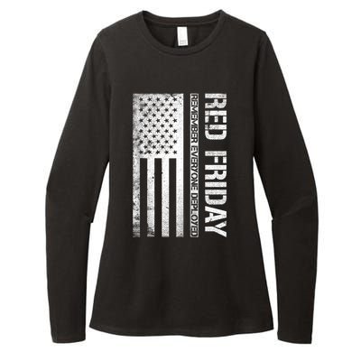 Remember Everyone Deployed Red Friday Zip Hoodie Womens CVC Long Sleeve Shirt