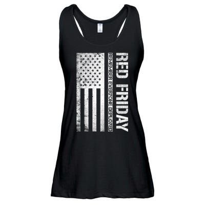 Remember Everyone Deployed Red Friday Zip Hoodie Ladies Essential Flowy Tank