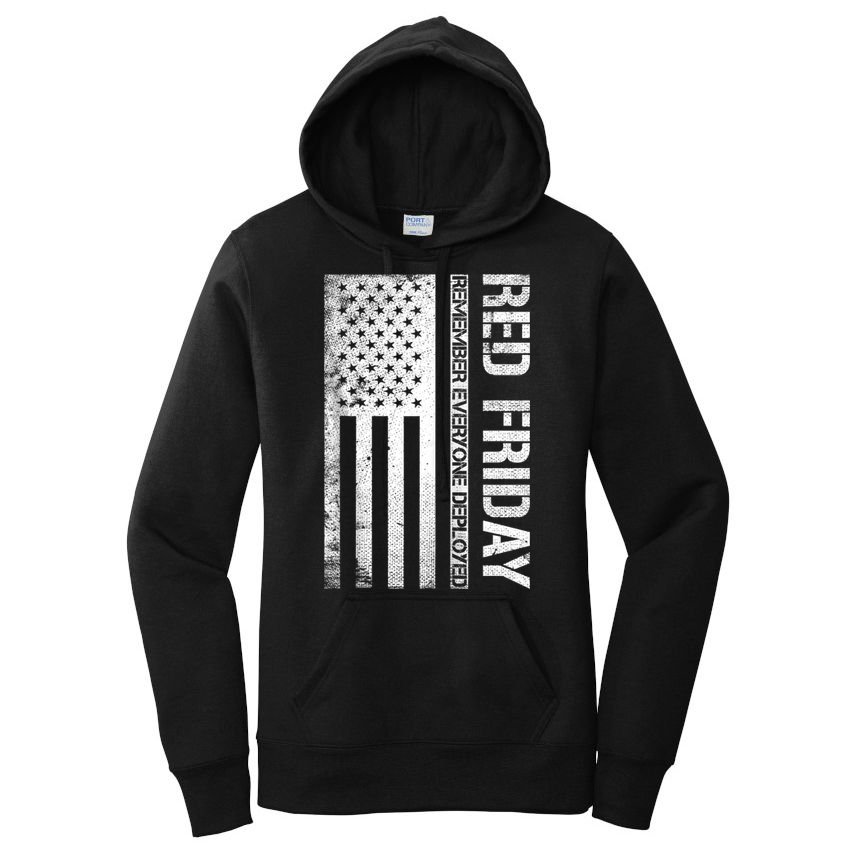 Remember Everyone Deployed Red Friday Zip Hoodie Women's Pullover Hoodie