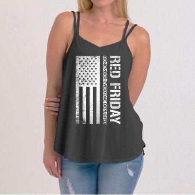 Remember Everyone Deployed Red Friday Zip Hoodie Women's Strappy Tank