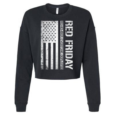 Remember Everyone Deployed Red Friday Zip Hoodie Cropped Pullover Crew