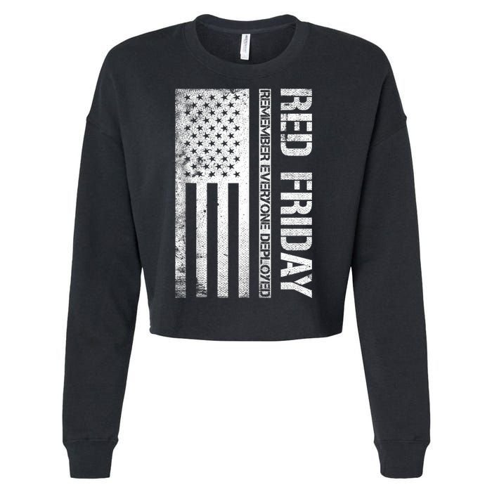 Remember Everyone Deployed Red Friday Zip Hoodie Cropped Pullover Crew