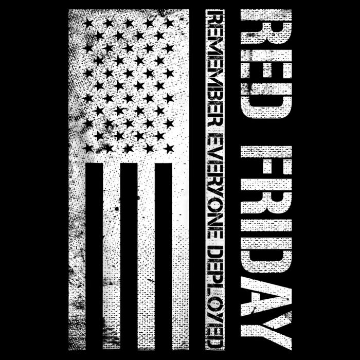 Remember Everyone Deployed Red Friday Zip Hoodie Cropped Pullover Crew