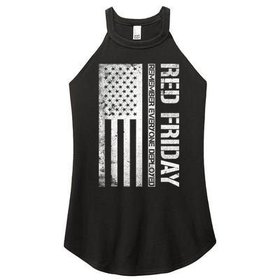 Remember Everyone Deployed Red Friday Zip Hoodie Women's Perfect Tri Rocker Tank
