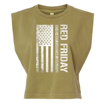 Remember Everyone Deployed Red Friday Zip Hoodie Garment-Dyed Women's Muscle Tee