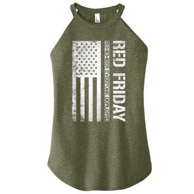 Remember Everyone Deployed Red Friday Zip Hoodie Women's Perfect Tri Rocker Tank