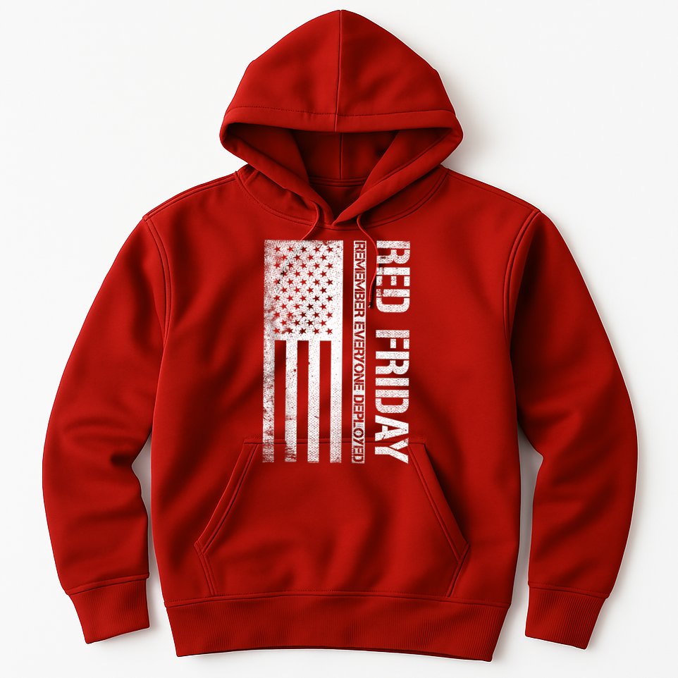 Remember Everyone Deployed Red Friday Zip Hoodie Hoodie