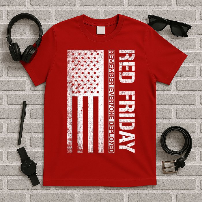 Remember Everyone Deployed Red Friday Zip Hoodie T-Shirt