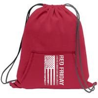 Remember Everyone Deployed Red Friday Zip Hoodie Sweatshirt Cinch Pack Bag