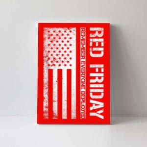 Remember Everyone Deployed Red Friday Zip Hoodie Canvas