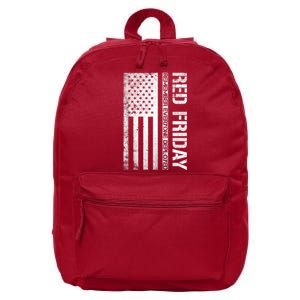 Remember Everyone Deployed Red Friday Zip Hoodie 16 in Basic Backpack