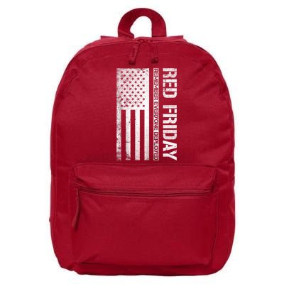 Remember Everyone Deployed Red Friday Zip Hoodie 16 in Basic Backpack