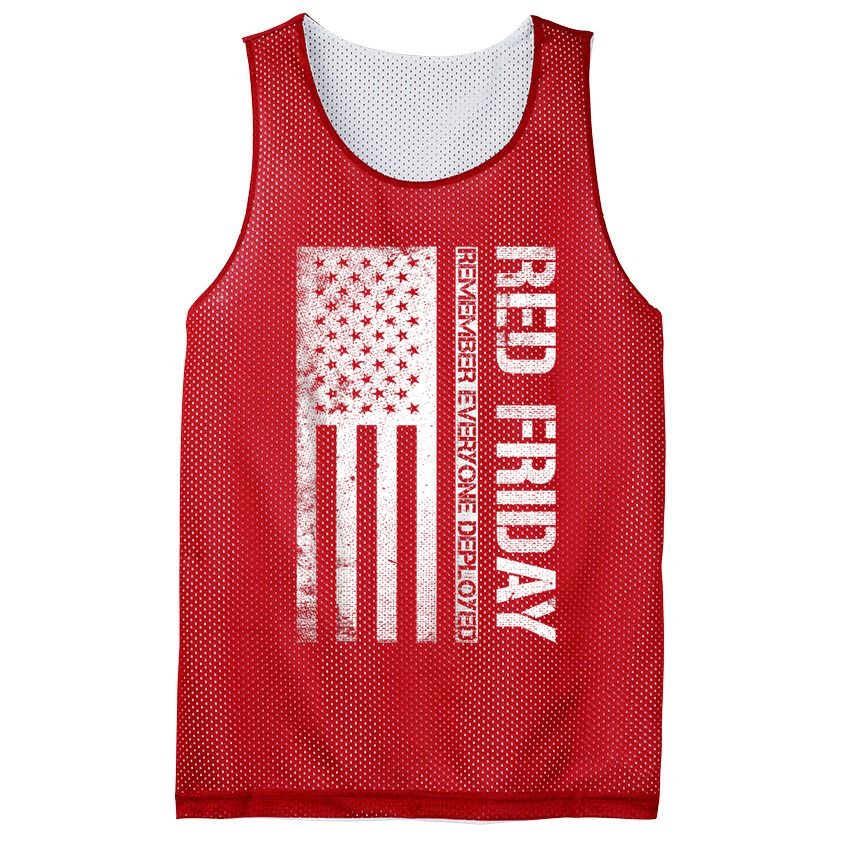 Remember Everyone Deployed Red Friday Zip Hoodie Mesh Reversible Basketball Jersey Tank