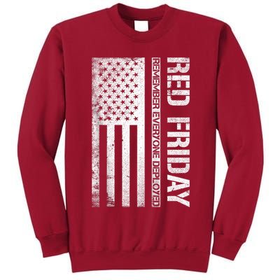 Remember Everyone Deployed Red Friday Zip Hoodie Tall Sweatshirt