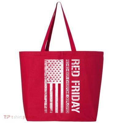 Remember Everyone Deployed Red Friday Zip Hoodie 25L Jumbo Tote