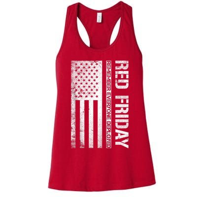 Remember Everyone Deployed Red Friday Zip Hoodie Womens Tank Top
