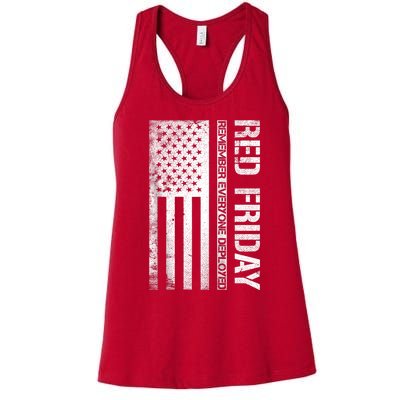 Remember Everyone Deployed Red Friday Zip Hoodie Women's Racerback Tank