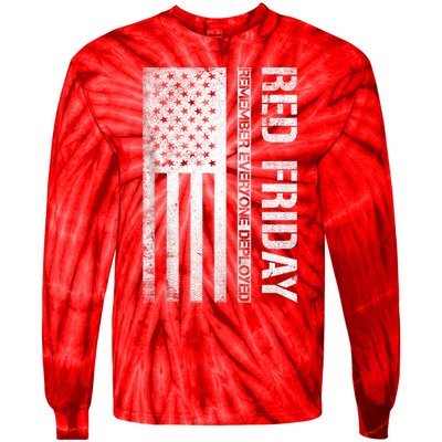 Remember Everyone Deployed Red Friday Zip Hoodie Tie-Dye Long Sleeve Shirt