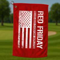 Remember Everyone Deployed Red Friday Zip Hoodie Golf Towel