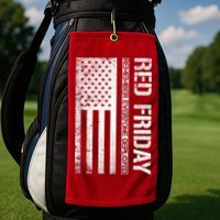 Remember Everyone Deployed Red Friday Zip Hoodie Golf Towel