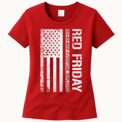 Remember Everyone Deployed Red Friday Zip Hoodie Womens T-Shirt
