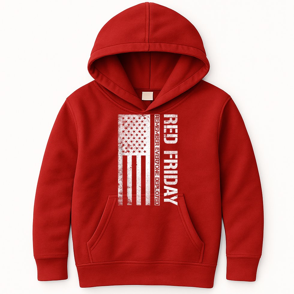 Remember Everyone Deployed Red Friday Zip Hoodie Kids Hoodie