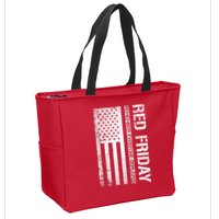 Remember Everyone Deployed Red Friday Zip Hoodie Zip Tote Bag