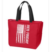 Remember Everyone Deployed Red Friday Zip Hoodie Zip Tote Bag