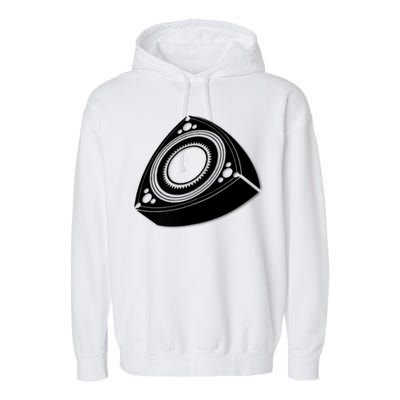 Rotary Engine Design Garment-Dyed Fleece Hoodie