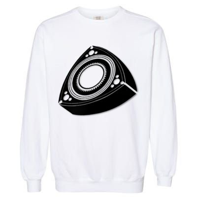 Rotary Engine Design Garment-Dyed Sweatshirt