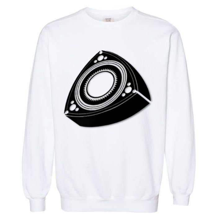Rotary Engine Design Garment-Dyed Sweatshirt