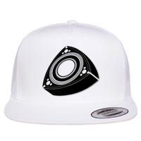 Rotary Engine Design Flat Bill Trucker Hat