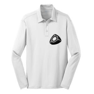 Rotary Engine Design Silk Touch Performance Long Sleeve Polo