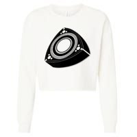 Rotary Engine Design Cropped Pullover Crew
