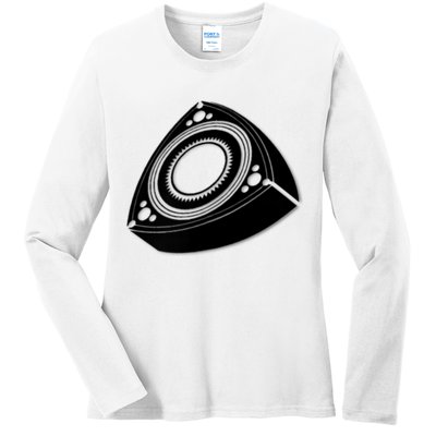 Rotary Engine Design Ladies Long Sleeve Shirt