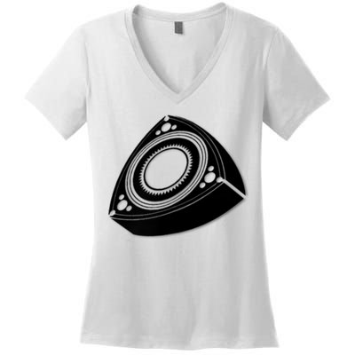 Rotary Engine Design Women's V-Neck T-Shirt