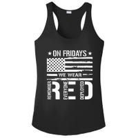 Remember Everyone Deployed On Friday We Wear Red Ladies PosiCharge Competitor Racerback Tank